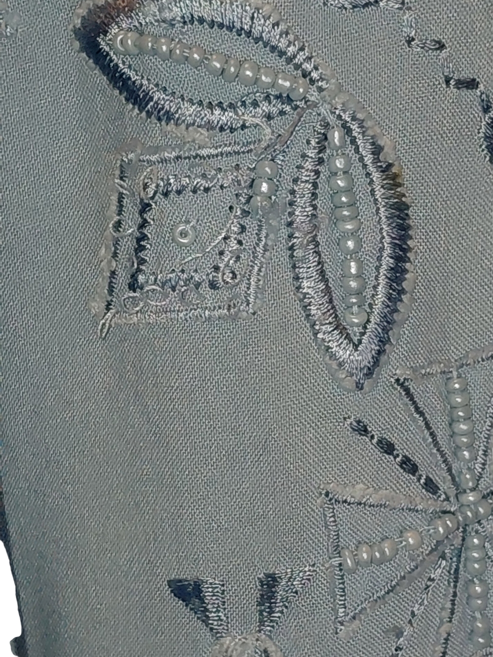 Soft Surroundings Light Blue Embroidered Button-Down Tunic Size 3X GUC - Picture 4 of 9
